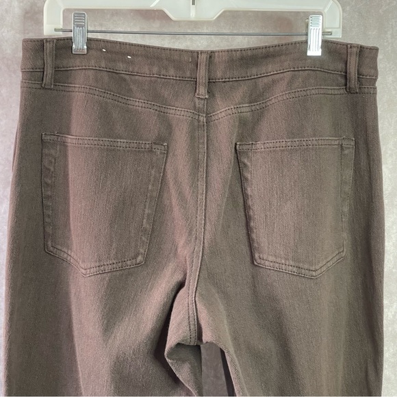ColdWater Creek Chocolate Brown Natural Fit Stretch 5-Pocket Jeans Size 16 P - Picture 6 of 12